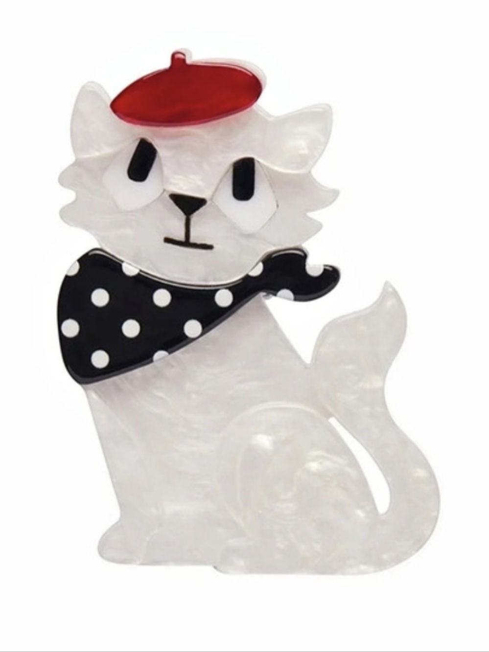 Erstwilder Farrah the French Kitty Brooch